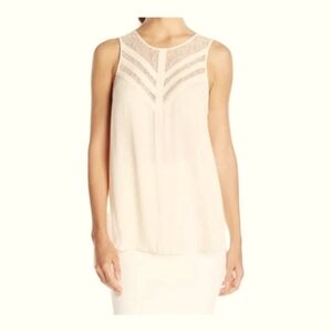BCBGMaxAzria Cream Sleeveless Blouse